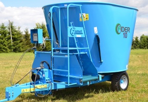 ZAMET силосорезка пасыпатель сіласных ям і насыпаў на вытворчасці сельскагаспадарчых машын фірма ў Польшчы